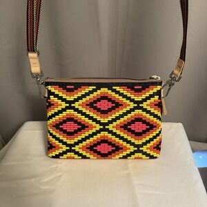 Consuela Rae Midtown Crossbody Shoulder Nah Purse Pink Yellow Gray Neon NWT